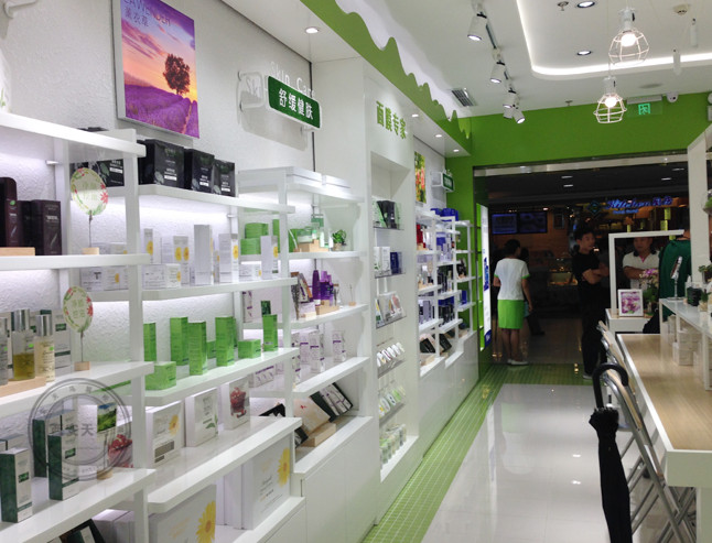 植物醫(yī)生化妝品烤漆展柜