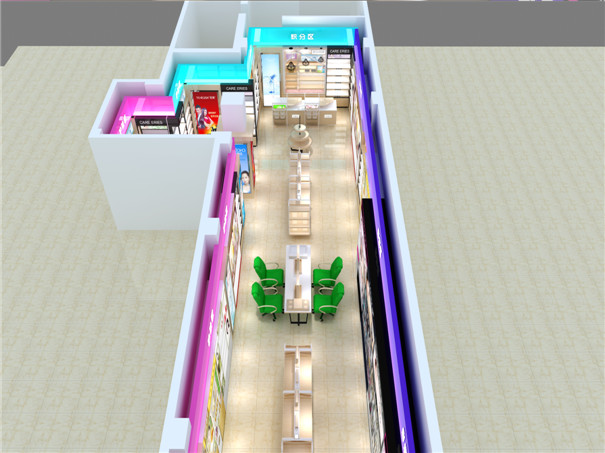 西安化妝品展柜制作